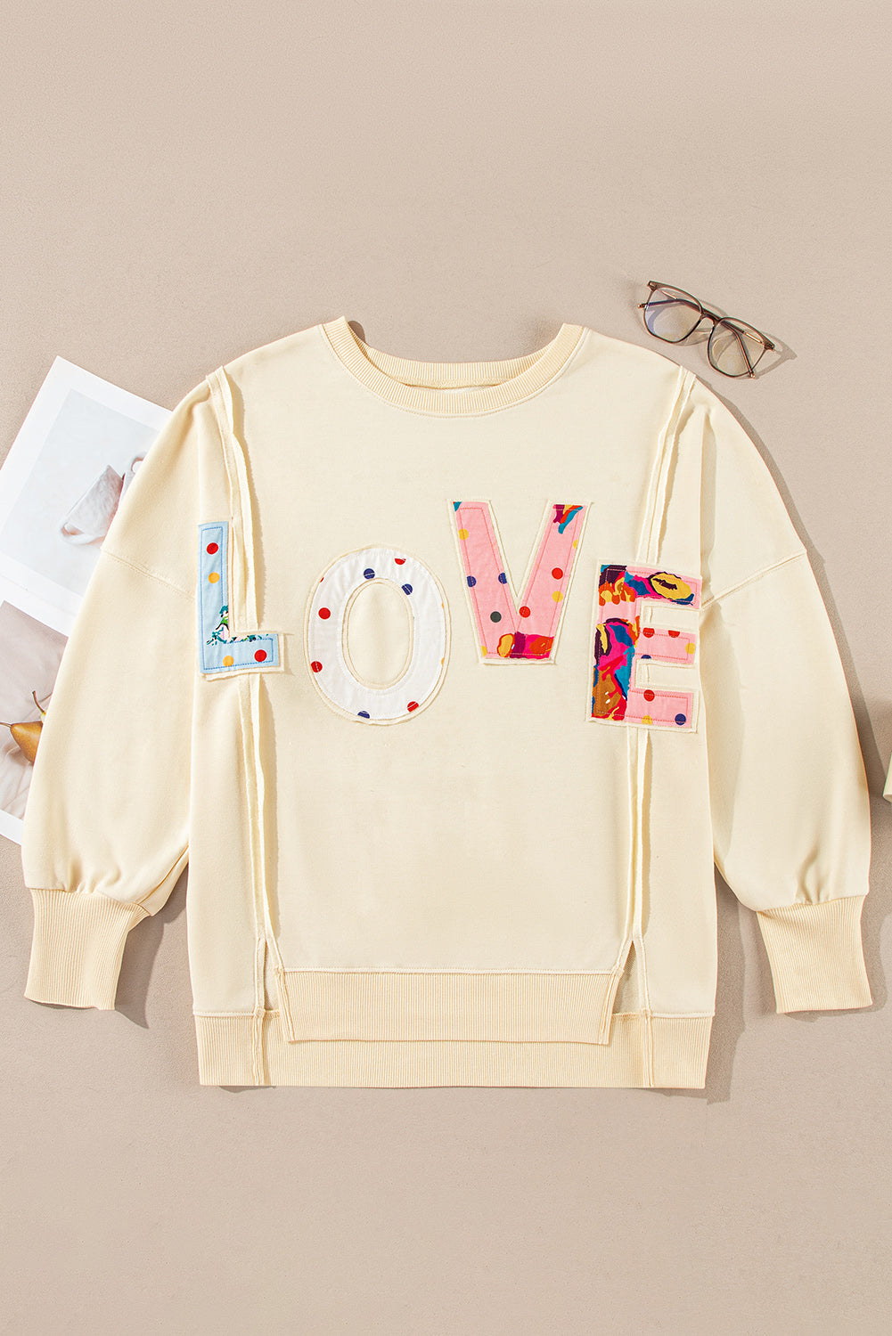 LOVE Patch Sweater