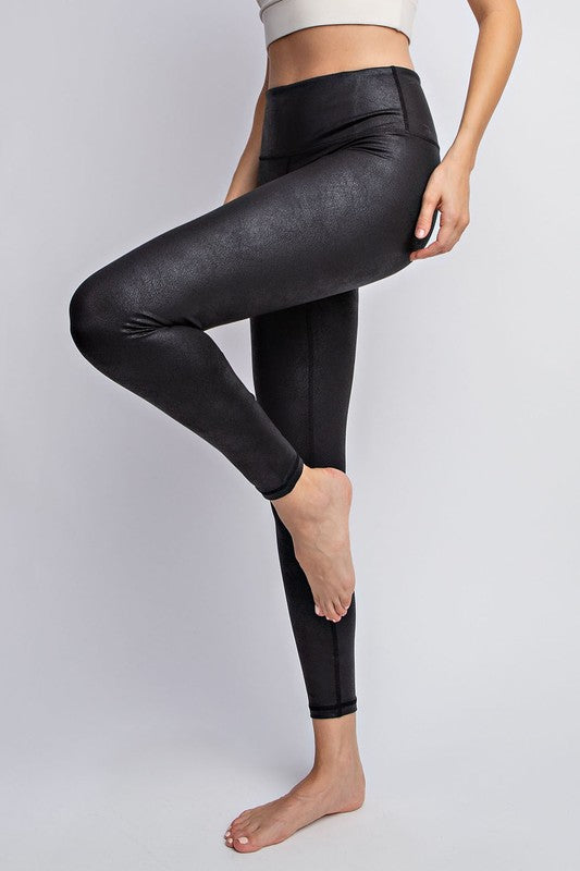 Rae Mode PU Chintz Leggings