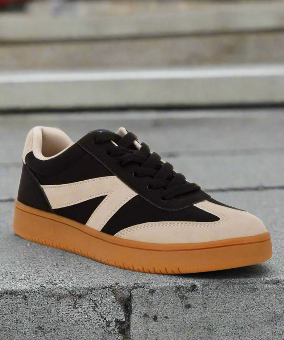 Zoomer Contrasting Patchwork Chunky Sneakers