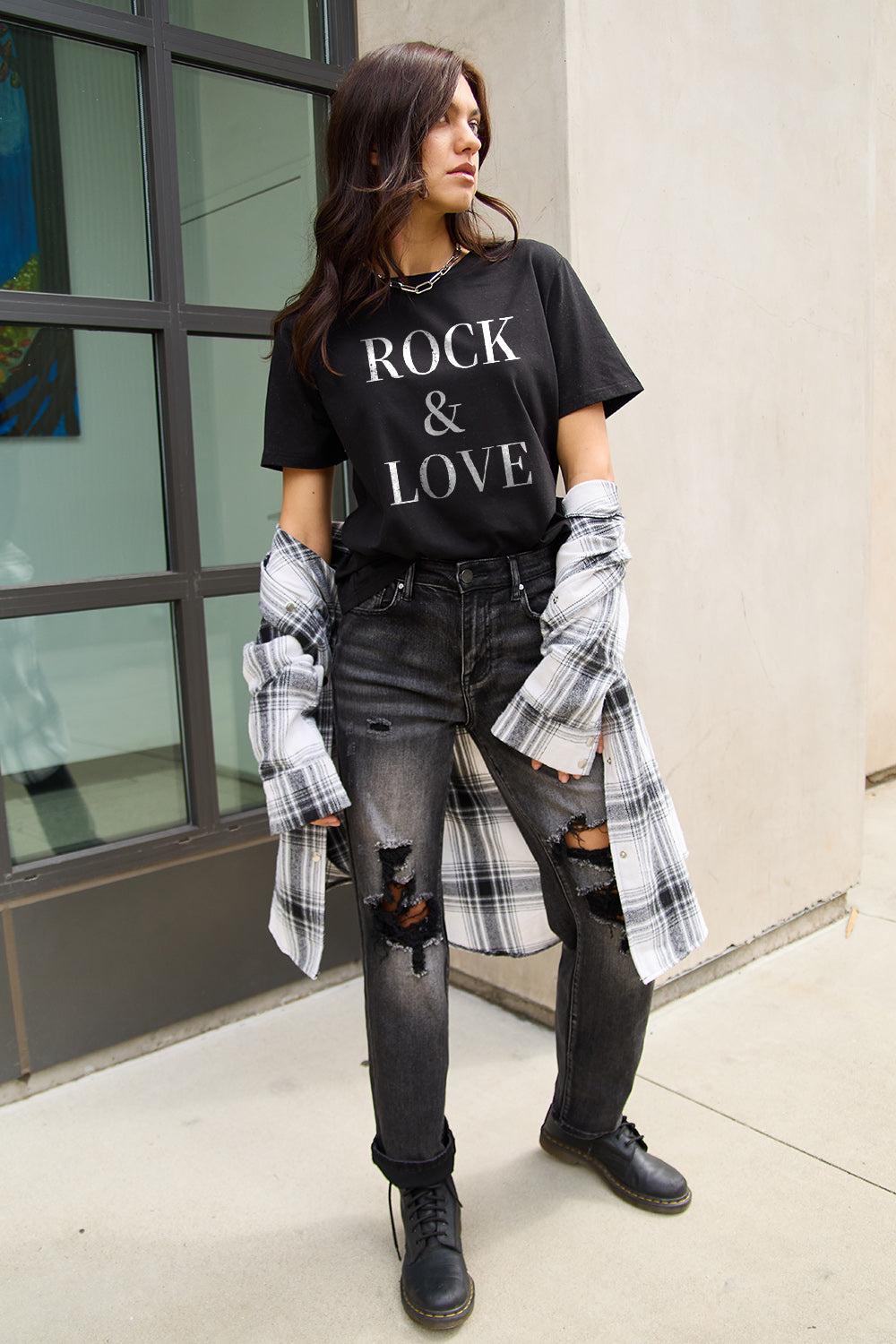 Simply Love ROCK & LOVE Short Sleeve T-Shirt