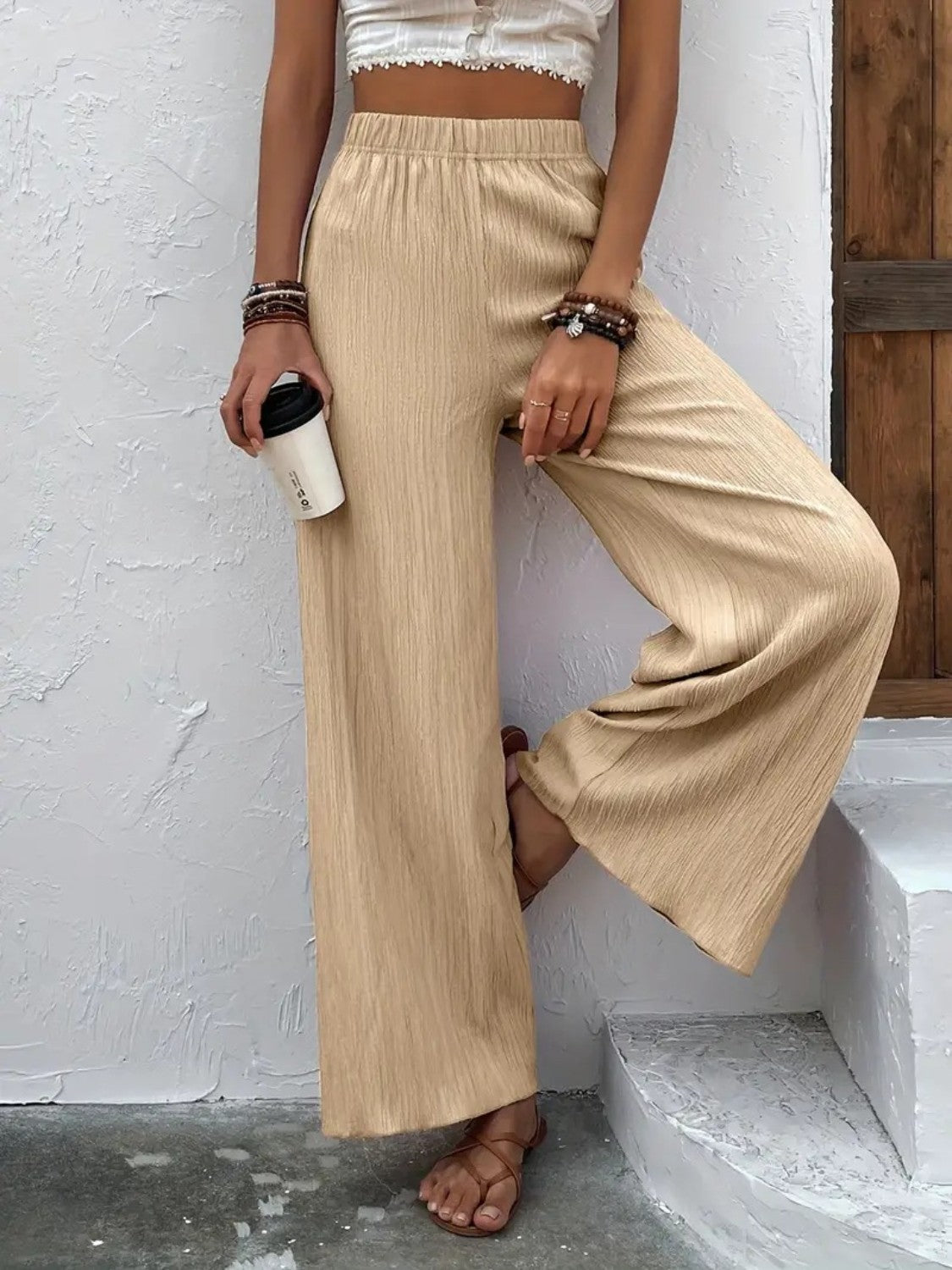 High Waisted Wide Leg Pants