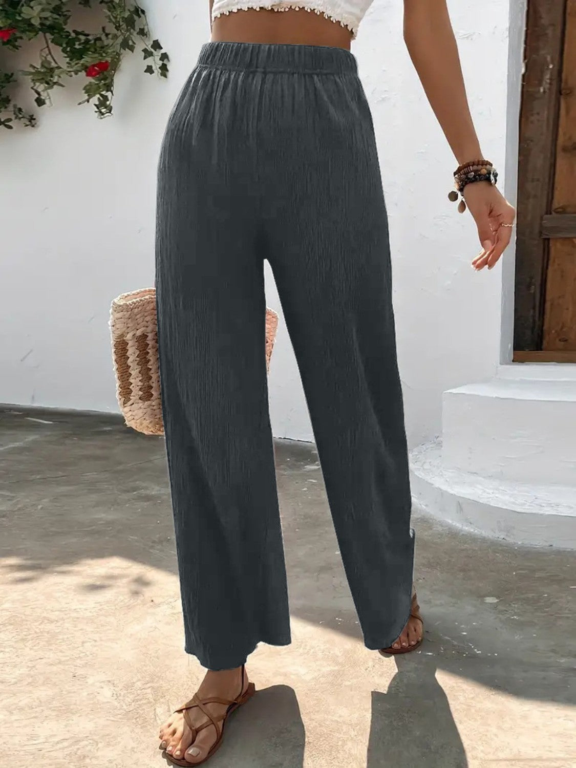 High Waisted Wide Leg Pants