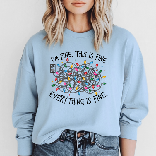 "I'm Fine, Everything is Fine" Graphic Long Sleeve Tee