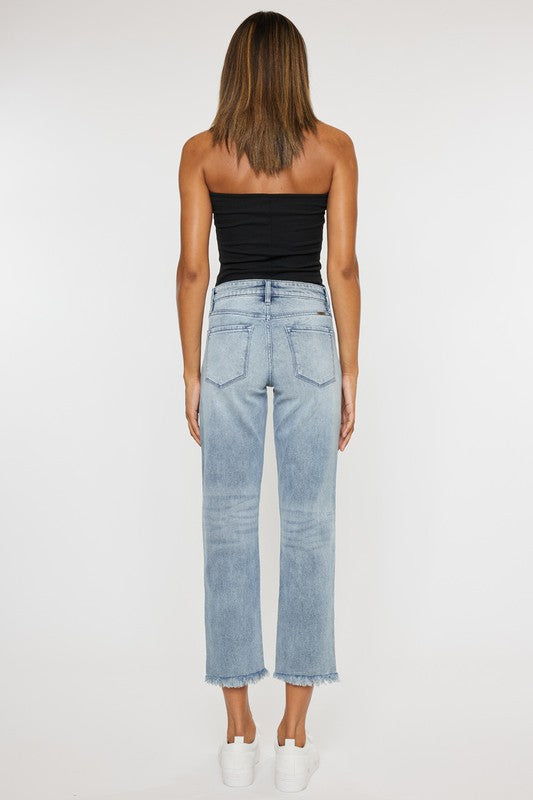 Kan Can High Rise Straight Fit Jeans