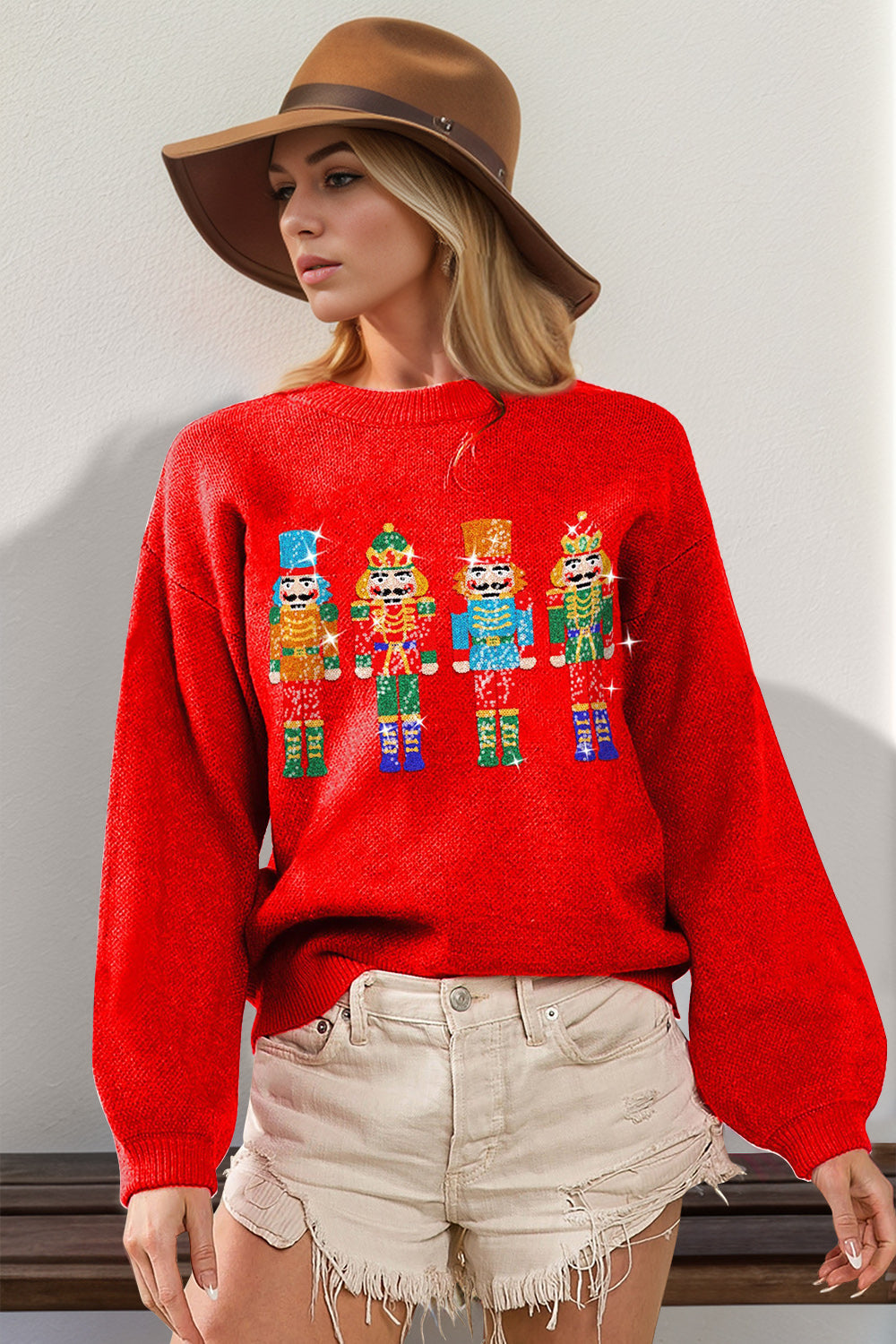 Sequin Nutcracker Sweater