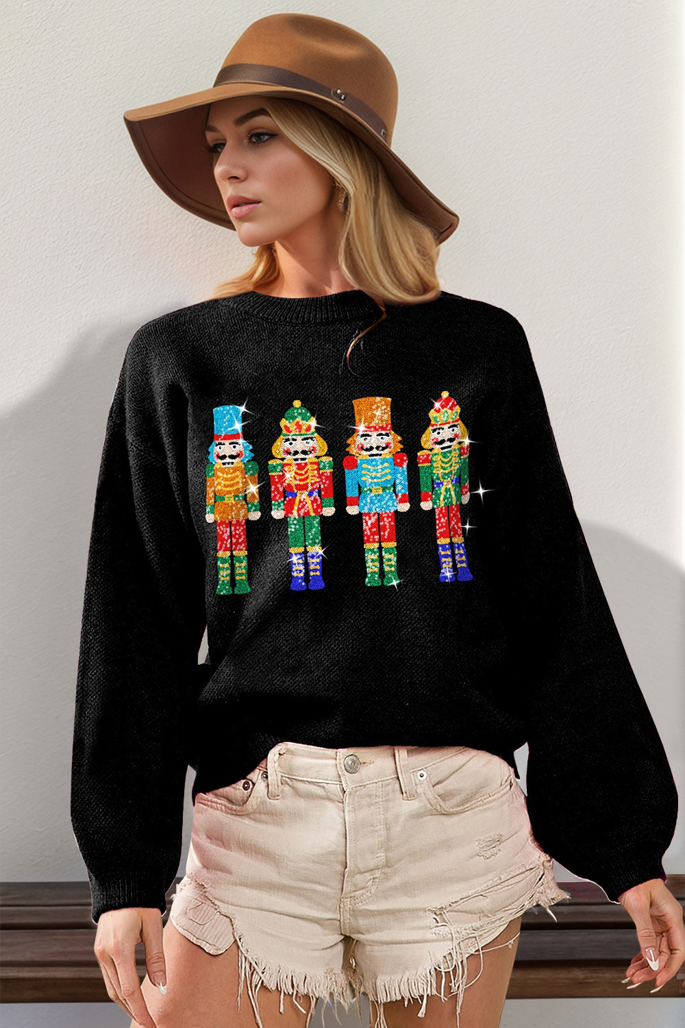 Sequin Nutcracker Sweater