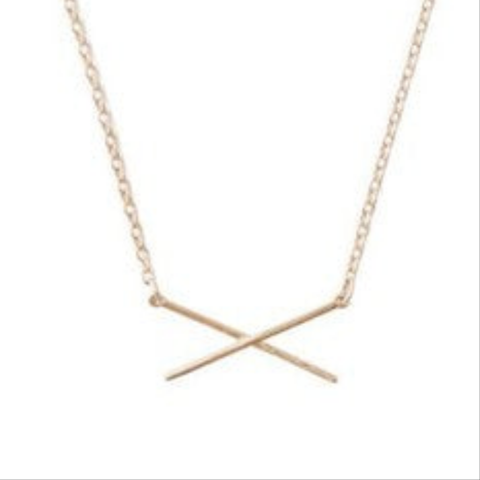 X Bar Necklace