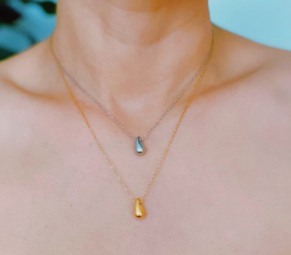 Mini Teardrop Pendant Necklace