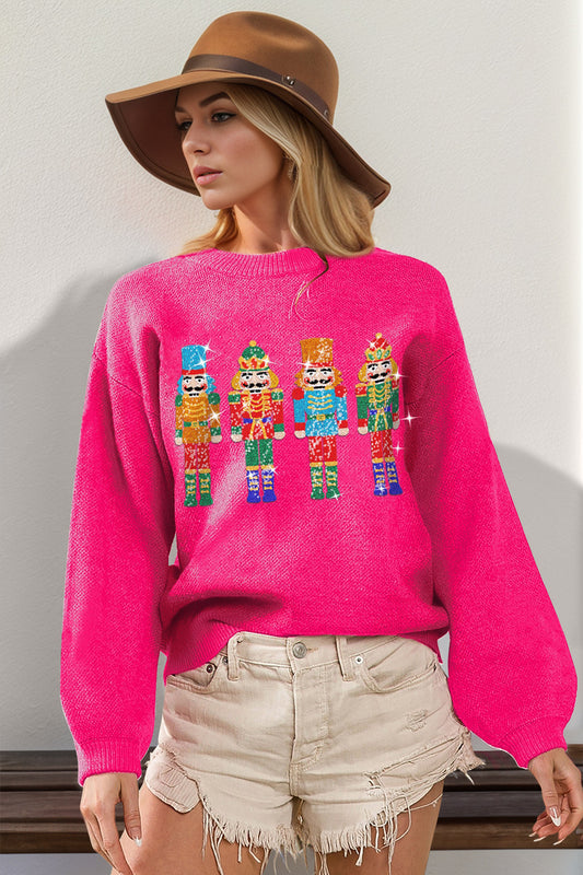 Sequin Nutcracker Sweater