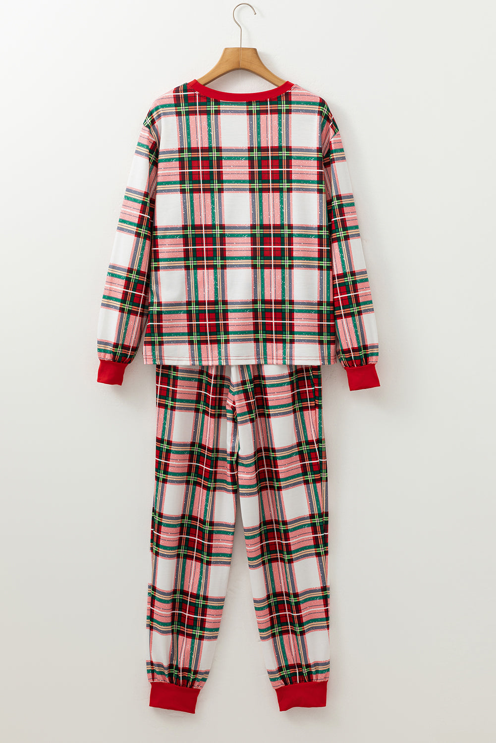 Red Plaid Lounge Set