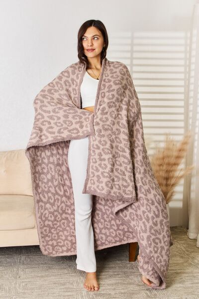 Cuddly Leopard Decorative Throw Blanket